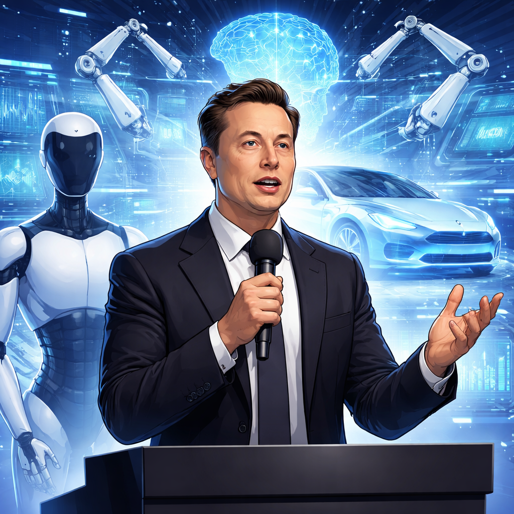 Elon Musk, Tesla'nın Kazanç Görüşmelerinde Robotlar ve Yapay Zeka Üzerine Yoğunlaşıyor
