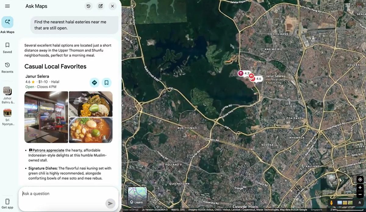 Google Haritalar'a Yeni AI Destekli 'Soru Sor' Özelliği Geldi