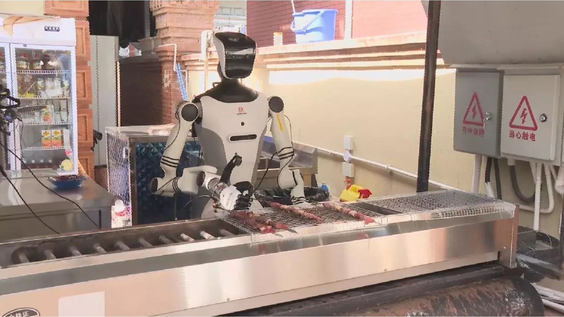 Humanoid Robot, Kebap ve Çin Yemekleri Pişirdi!