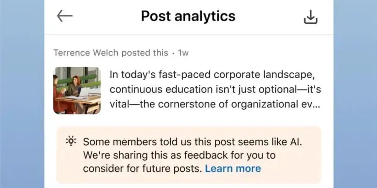 LinkedIn, AI İçeriklerine Yönelik Yeni Geri Bildirim Özelliğini Duyurdu