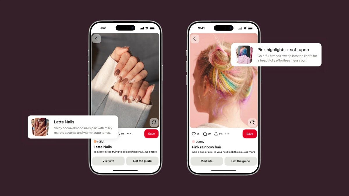 Pinterest, Saç ve Tırnak İlhamı için Yapay Zeka Rehberleri Ekledi
